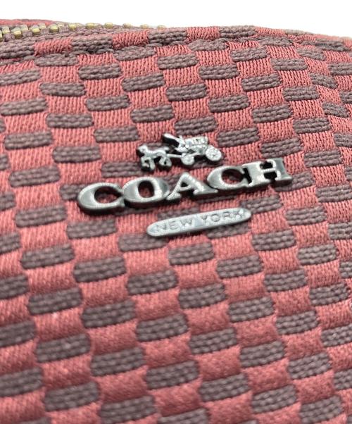 COACH（コーチ）COACH (コーチ) 2WAYショルダーバッグ レッド×ブラウンの古着・服飾アイテム