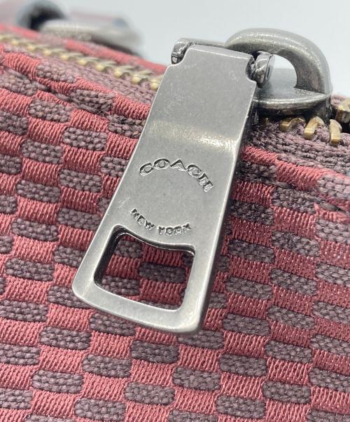 COACH（コーチ）COACH (コーチ) 2WAYショルダーバッグ レッド×ブラウンの古着・服飾アイテム