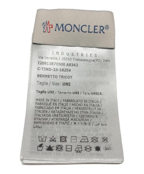 MONCLER（モンクレール）MONCLER (モンクレール) ロゴパッチリブビーニーの古着・服飾アイテム