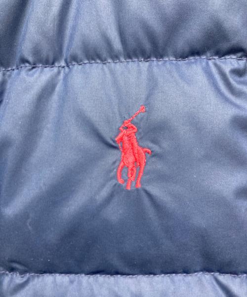 POLO RALPH LAUREN（ポロ・ラルフローレン）POLO RALPH LAUREN (ポロ・ラルフローレン) ダウンベスト ピンク×ネイビー サイズ:160cmの古着・服飾アイテム