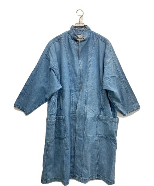BONUM（ボナム）BONUM (ボナム) DENIM BIG COAT インディゴブルー サイズ:FREEの古着・服飾アイテム