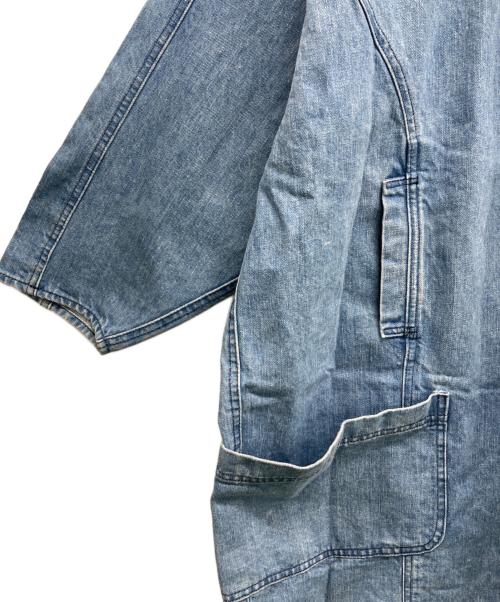 BONUM（ボナム）BONUM (ボナム) DENIM BIG COAT インディゴブルー サイズ:FREEの古着・服飾アイテム