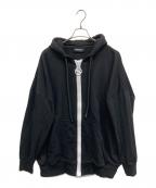 DIESELディーゼル）の古着「ジップパーカー」｜ブラック