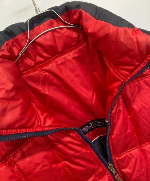 pellepelle（ペレペレ）pellepelle (ペレペレ) ダウンジャケット レッド×ネイビー サイズ:Lの古着・服飾アイテム