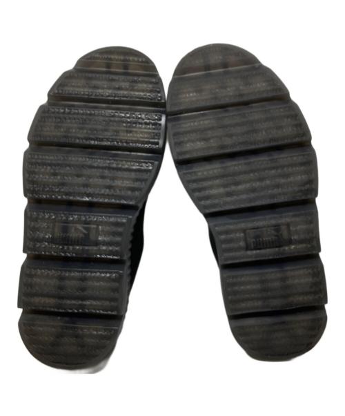 PUMA（プーマ）PUMA (プーマ) ローカットスニーカー ブラック×グリーン サイズ:22.5の古着・服飾アイテム