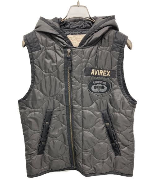 AVIREX（アヴィレックス）AVIREX (アヴィレックス) 中綿ベスト ブラック サイズ:SIZE Lの古着・服飾アイテム