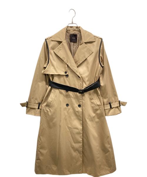 anuans（アニュアンス）anuans (アニュアンス) ロングコート ブラウン サイズ:Sの古着・服飾アイテム