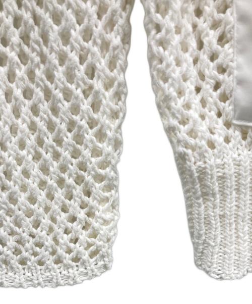 anuans（アニュアンス）anuans (アニュアンス) 厚手カーディガン ホワイト サイズ:SIZE Freeの古着・服飾アイテム