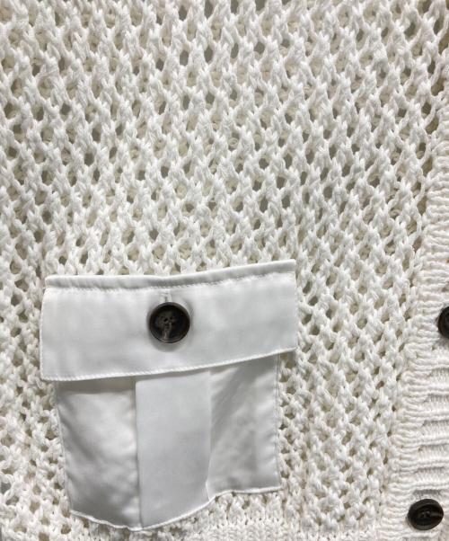 anuans（アニュアンス）anuans (アニュアンス) 厚手カーディガン ホワイト サイズ:SIZE Freeの古着・服飾アイテム