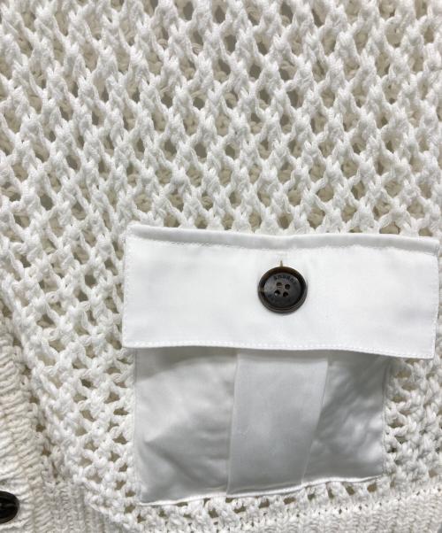 anuans（アニュアンス）anuans (アニュアンス) 厚手カーディガン ホワイト サイズ:SIZE Freeの古着・服飾アイテム