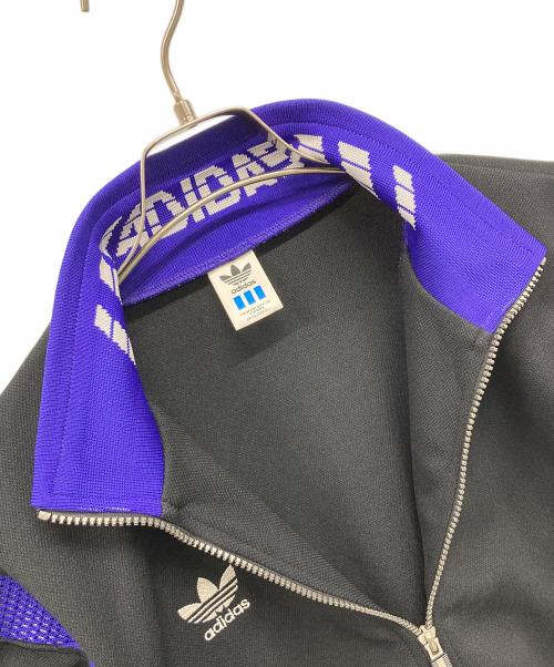 adidas（アディダス）adidas (アディダス) トラックジャケット ブラック×パープル サイズ:Ｌの古着・服飾アイテム