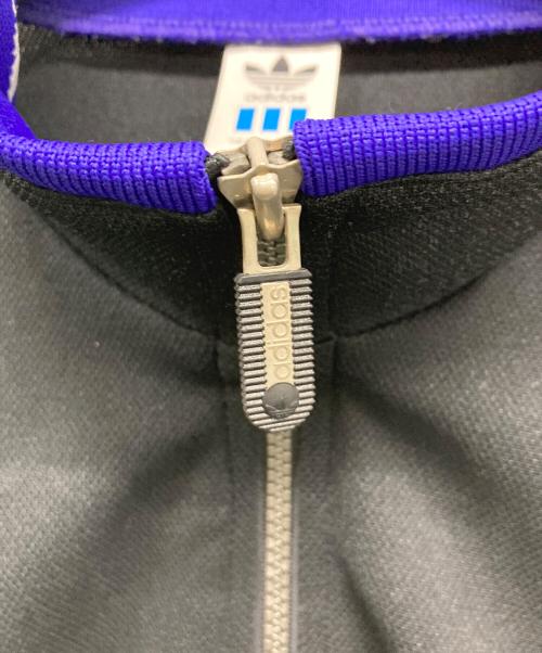 adidas（アディダス）adidas (アディダス) トラックジャケット ブラック×パープル サイズ:Ｌの古着・服飾アイテム