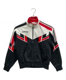 adidas（アディダス）の古着「トラックジャケット」｜ブラック×ホワイト×レッド
