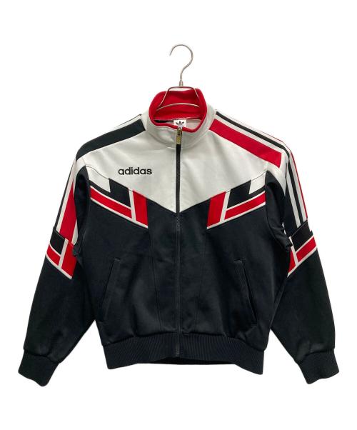 adidas（アディダス）adidas (アディダス) トラックジャケット ブラック×ホワイト×レッド サイズ:Lの古着・服飾アイテム