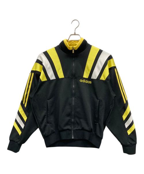 adidas（アディダス）adidas (アディダス) トラックジャケット ブラック×イエロー×ホワイト サイズ:Oの古着・服飾アイテム
