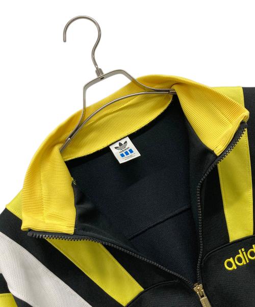 adidas（アディダス）adidas (アディダス) トラックジャケット ブラック×イエロー×ホワイト サイズ:Oの古着・服飾アイテム