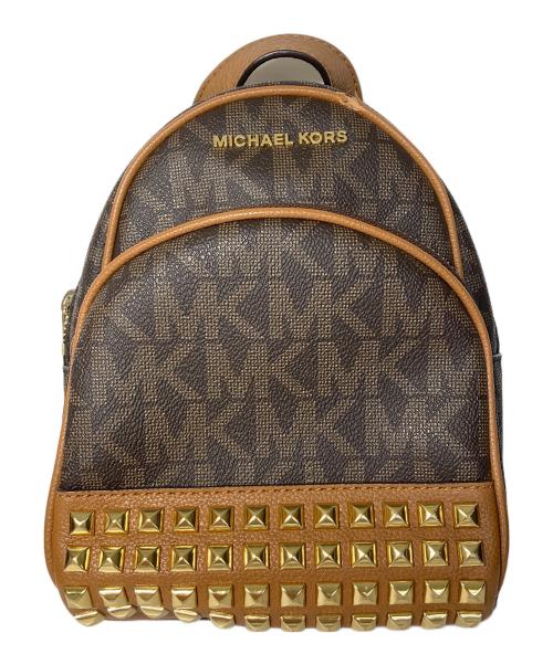 MICHAEL KORS（マイケル・コース）MICHAEL KORS (マイケル・コース) ミニバックパック ブラウンの古着・服飾アイテム
