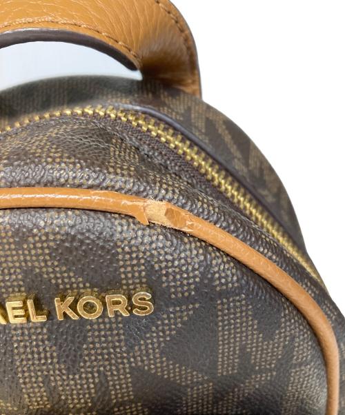 MICHAEL KORS（マイケル・コース）MICHAEL KORS (マイケル・コース) ミニバックパック ブラウンの古着・服飾アイテム