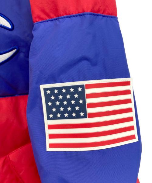 Champion（チャンピオン）Champion (チャンピオン) ダウンジャケット レッド×ブルー サイズ:XLの古着・服飾アイテム