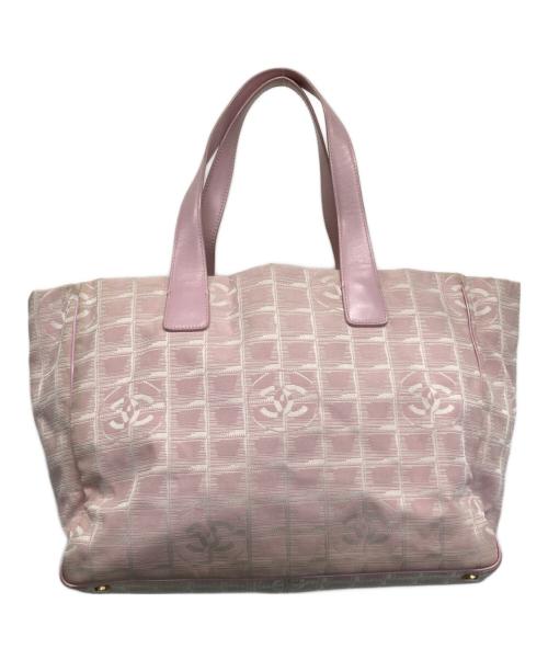 CHANEL（シャネル）CHANEL (シャネル) ニュートラベルライントートバッグ ピンクの古着・服飾アイテム