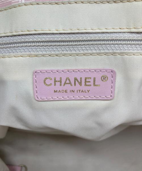 CHANEL（シャネル）CHANEL (シャネル) ニュートラベルライントートバッグ ピンクの古着・服飾アイテム