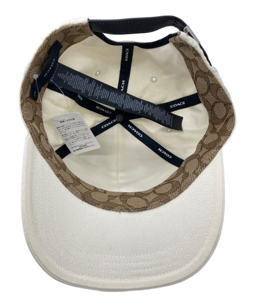 COACH（コーチ）COACH (コーチ) キャップ アイボリー サイズ:MLサイズ 未使用品の古着・服飾アイテム