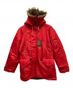 AVIREXアヴィレックス）の古着「フライトジャケット」｜レッド