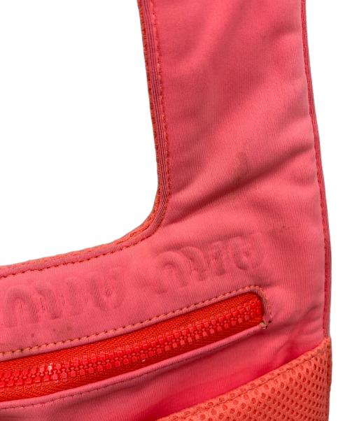 MIU MIU（ミュウミュウ）MIU MIU (ミュウミュウ) ナイロンバッグ ピンクの古着・服飾アイテム