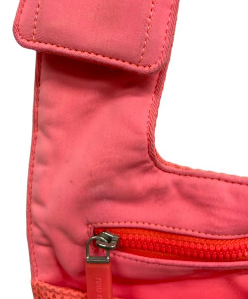 MIU MIU（ミュウミュウ）MIU MIU (ミュウミュウ) ナイロンバッグ ピンクの古着・服飾アイテム