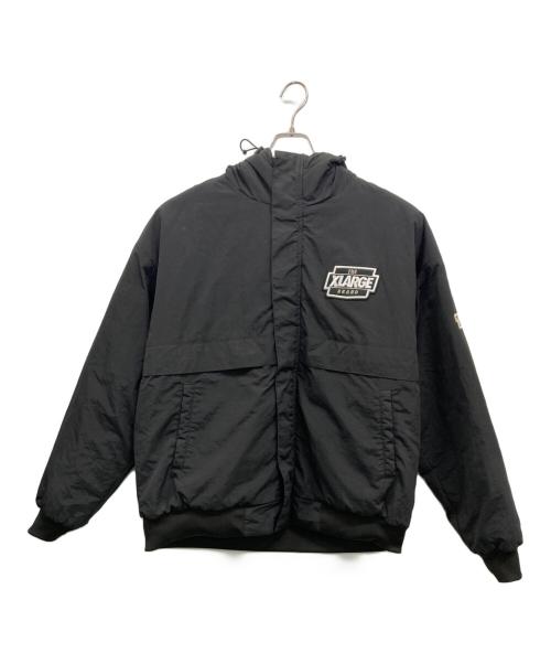 X-LARGE（エクストララージ）X-LARGE (エクストララージ) NYLON PUFFER JACKET ブラック サイズ:Lの古着・服飾アイテム