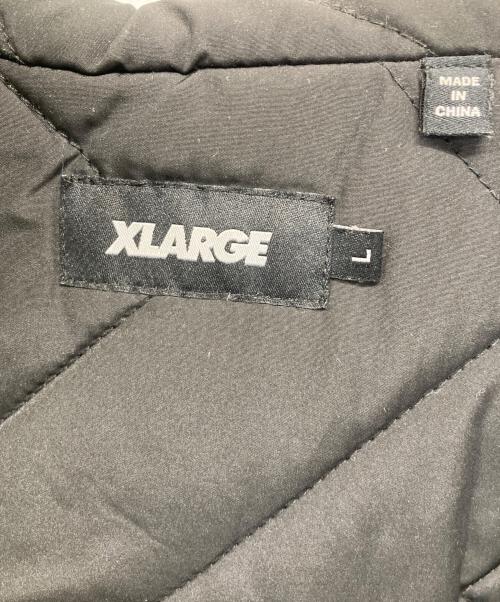 X-LARGE（エクストララージ）X-LARGE (エクストララージ) NYLON PUFFER JACKET ブラック サイズ:Lの古着・服飾アイテム