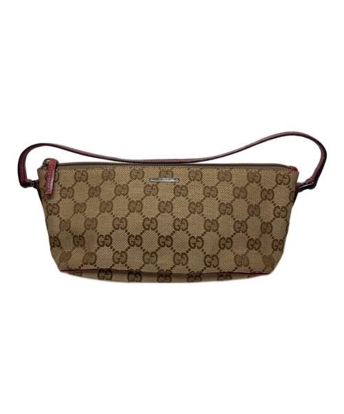 GUCCI（グッチ）GUCCI (グッチ) アクセサリーポーチ ブラウンの古着・服飾アイテム