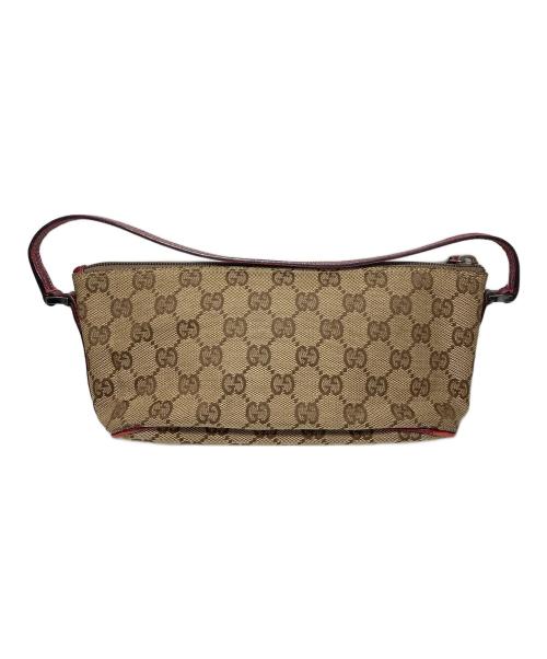 GUCCI（グッチ）GUCCI (グッチ) アクセサリーポーチ ブラウンの古着・服飾アイテム