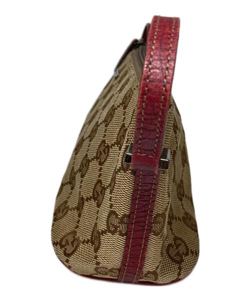 GUCCI（グッチ）GUCCI (グッチ) アクセサリーポーチ ブラウンの古着・服飾アイテム