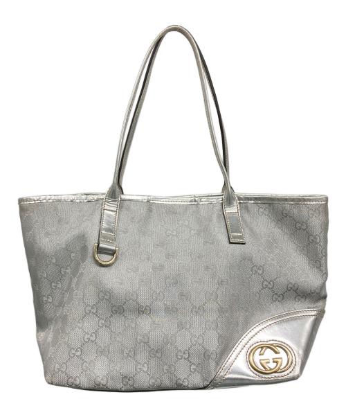 GUCCI（グッチ）GUCCI (グッチ) ハンドバッグ グレーの古着・服飾アイテム