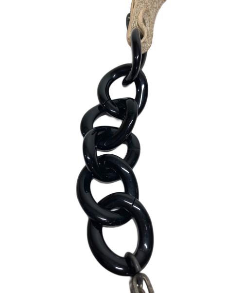 JOHN GALLIANO（ジョンガリアーノ）JOHN GALLIANO (ジョンガリアーノ) パイレーツネックレス アイボリー×ブラックの古着・服飾アイテム