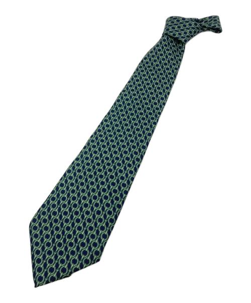 GUCCI（グッチ）GUCCI (グッチ) ネクタイ グリーン×ネイビー サイズ:無し 未使用品の古着・服飾アイテム