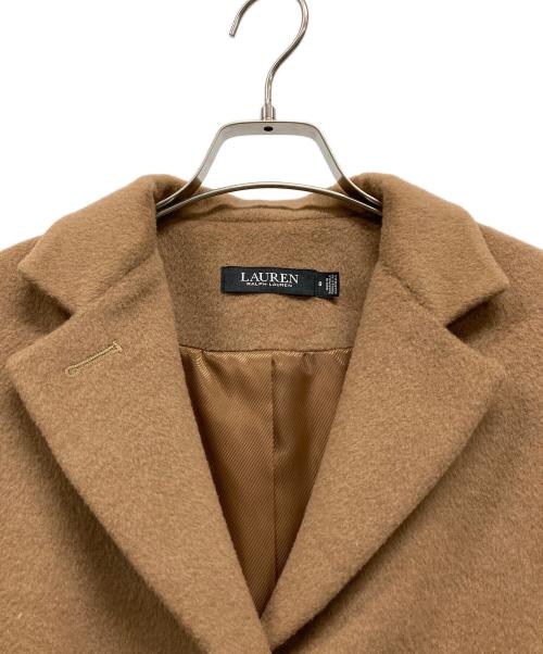 LAUREN RALPH LAUREN（ローレンラルフローレン）LAUREN RALPH LAUREN (ローレンラルフローレン) ウールコート ブラウン サイズ:6の古着・服飾アイテム