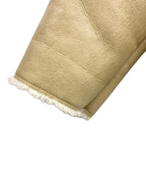 KIJUN（キジュン）Kijun (キジュン) フェイクレザージャケット ベージュ サイズ:SIZE Mの古着・服飾アイテム