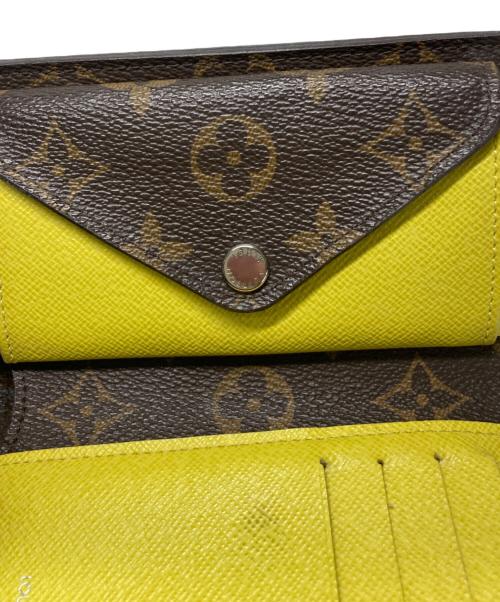 LOUIS VUITTON（ルイ ヴィトン）LOUIS VUITTON (ルイ ヴィトン) 3つ折り財布 ピスタッシュ×ブラウンの古着・服飾アイテム