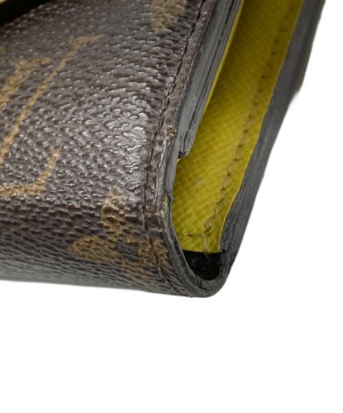 LOUIS VUITTON（ルイ ヴィトン）LOUIS VUITTON (ルイ ヴィトン) 3つ折り財布 ピスタッシュ×ブラウンの古着・服飾アイテム