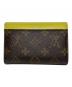 LOUIS VUITTON (ルイ ヴィトン) 3つ折り財布 ピスタッシュ×ブラウン：26000円