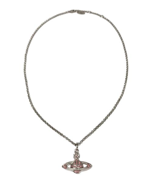 Vivienne Westwood（ヴィヴィアンウエストウッド）Vivienne Westwood (ヴィヴィアンウエストウッド) ネックレス シルバー×ピンクの古着・服飾アイテム