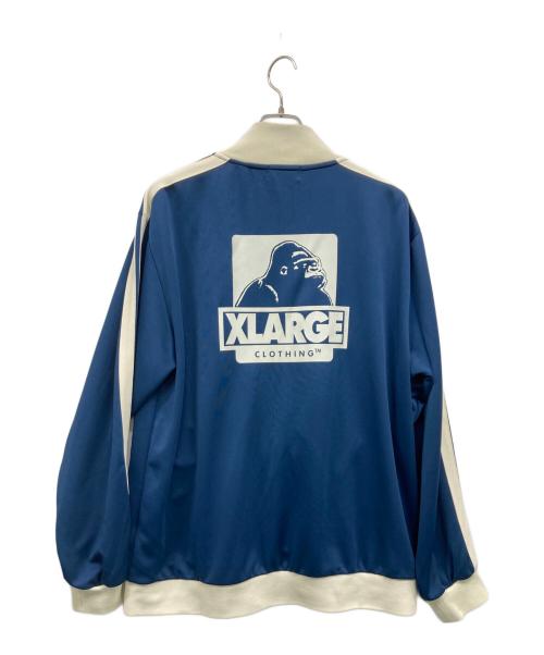 X-LARGE（エクストララージ）X-LARGE (エクストララージ) OG TRACK JACKET ネイビー×アイボリー サイズ:XLの古着・服飾アイテム