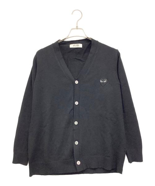 PLAY COMME des GARCONS（プレイコムデギャルソン）PLAY COMME des GARCONS (プレイコムデギャルソン) 厚手カーディガン ブラック サイズ:不明の古着・服飾アイテム