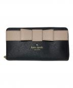 Kate Spadeケイトスペード）の古着「リボン付き長財布」｜ピンク×ブラック