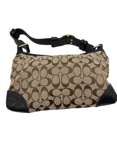 COACH（コーチ）COACH (コーチ) ワンショルダーバッグ ベージュ×ブラックの古着・服飾アイテム