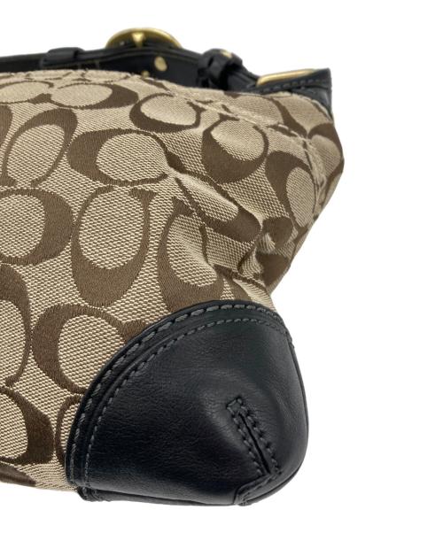 COACH（コーチ）COACH (コーチ) ワンショルダーバッグ ベージュ×ブラックの古着・服飾アイテム