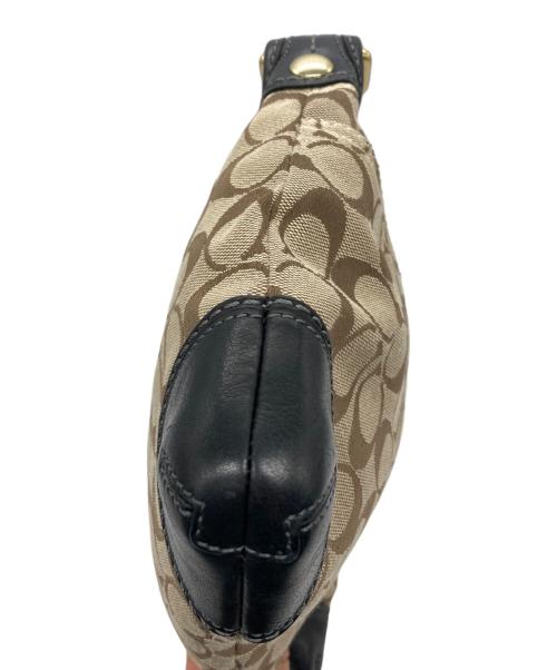 COACH（コーチ）COACH (コーチ) ワンショルダーバッグ ベージュ×ブラックの古着・服飾アイテム