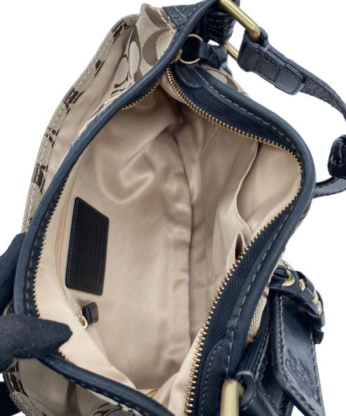 COACH（コーチ）COACH (コーチ) ワンショルダーバッグ ベージュ×ブラックの古着・服飾アイテム